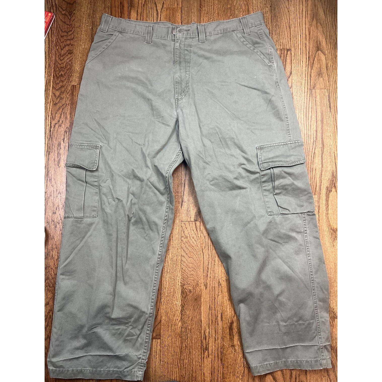 Levis Silvertab Khaki Pants 40x32 Green Cargo Baggy Grunge Skater Vintage Y2k